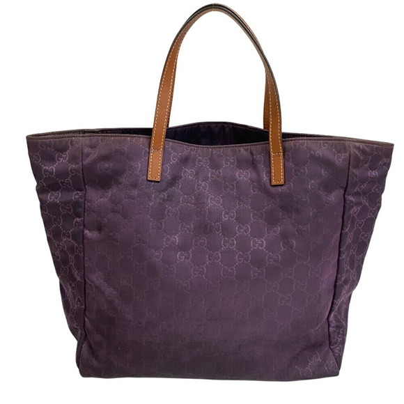 Gucci GG patterned tote bag shoulder laptops Purple - Picture 2 of 11